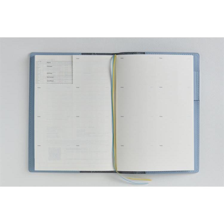 2026年4月始まり手帳 週間バーチカル B6 シャルム4(634)スモーキーブルー