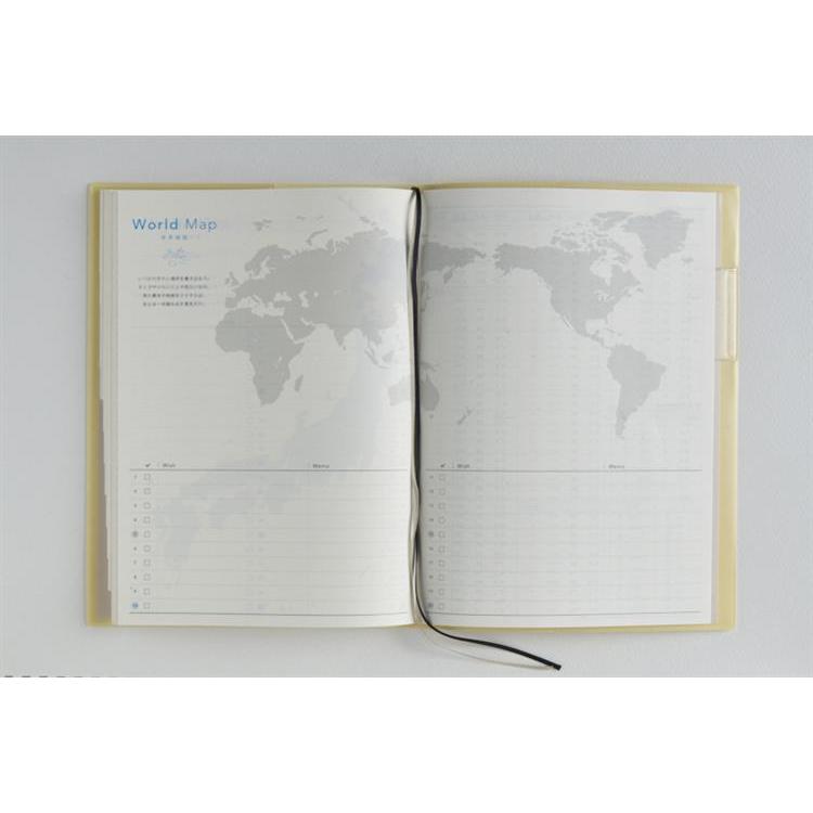 2026年4月始まり手帳 週間ブロック A5 トリンコ10(742)バターイエロー バターイエロー