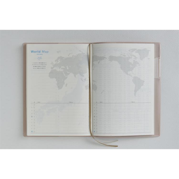 2026年4月始まり手帳 週間レフト B6 トリンコ6(746)ドーンピンク ドーンピンク