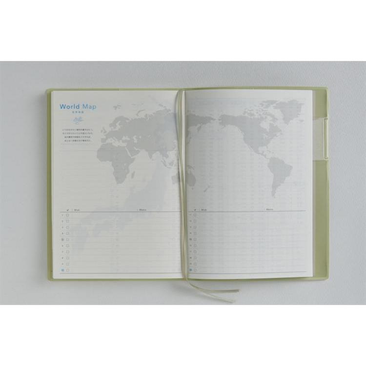 2026年4月始まり手帳 週間レフト B6 トリンコ6(747)セージグリーン セージグリーン