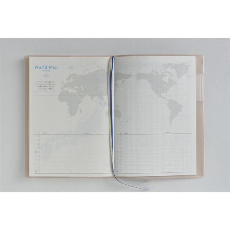 2026年4月始まり手帳 週間ブロック B6 トリンコ9(777)ピンクベージュ ピンクベージュ