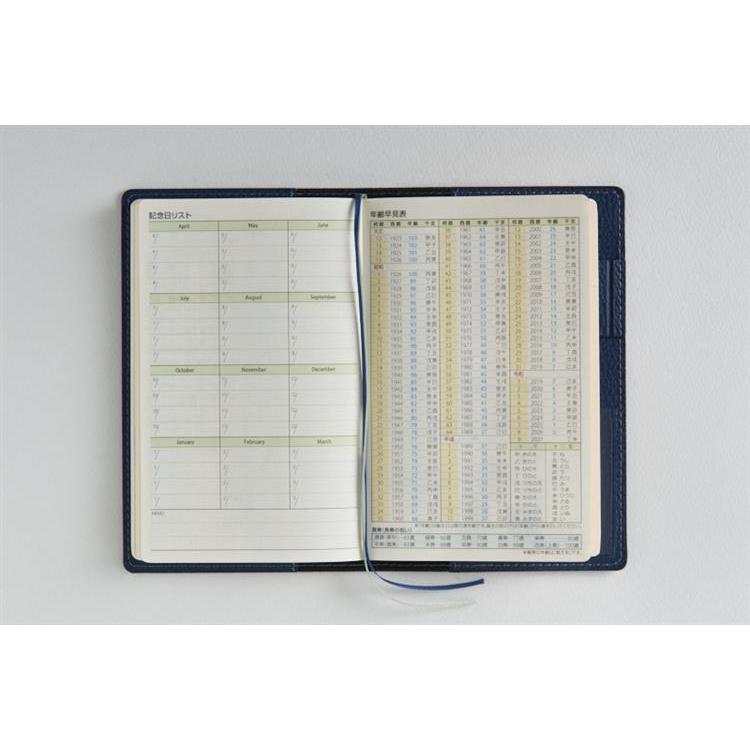 2026年3月始まり手帳 週間ブロック B7 ティーズビュー4(851)ネイビー