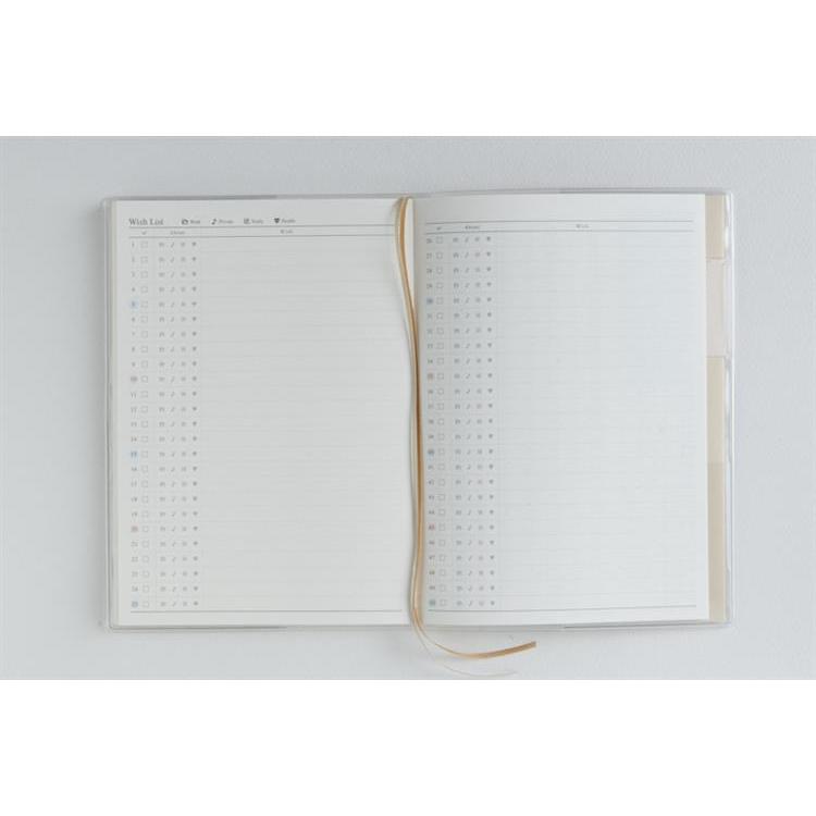 2026年4月始まり手帳 週間バーチカル B6 プラーノ3(863)クレイホワイト