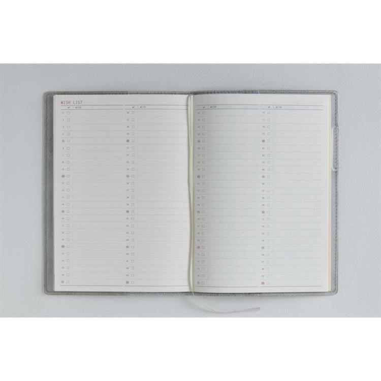 2026年3月始まり手帳 月間 B6 リラクレール2 月曜始まり(605)セージ