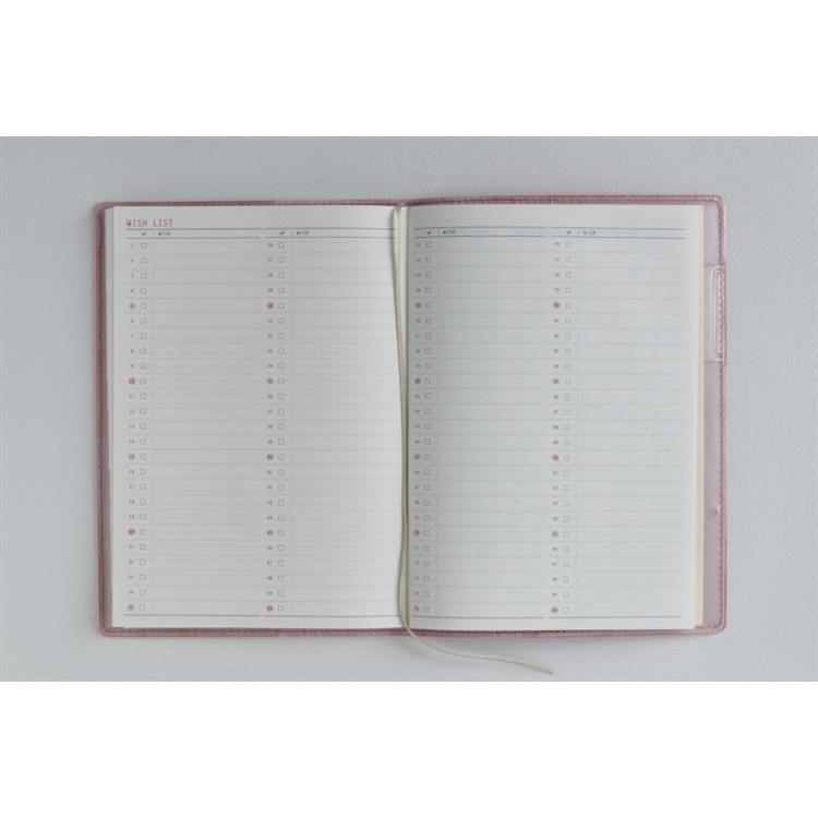 2026年3月始まり手帳 月間 B6 リラクレール3 月曜始まり(606)ピンクソルト