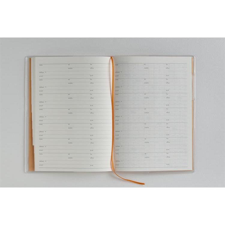 2026年3月始まり手帳 月間 B6 ミアクレール4 月曜始まり(924)オレンジ