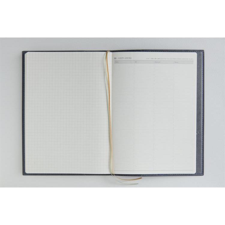 2026年3月始まり手帳 週間バーチカル A5 デスクダイアリーカジュアル3(963)ブルー