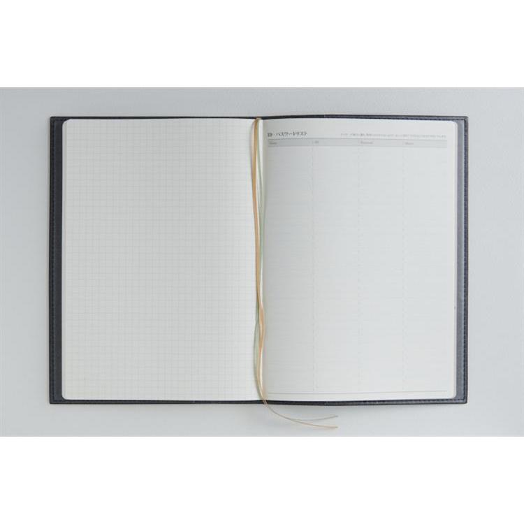 2026年3月始まり手帳 週間ブロック A5 デスクダイアリーカジュアル5(965)ダークネイビー