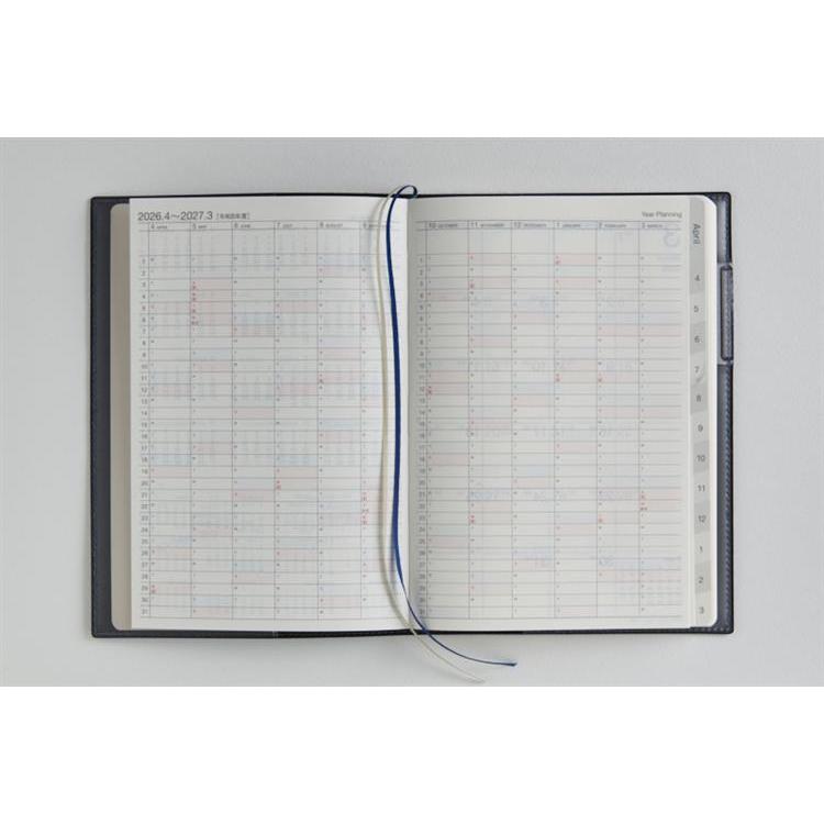 2026年3月始まり手帳 月間 B6 ティーズマンスリーロジェ(981)ネイビー