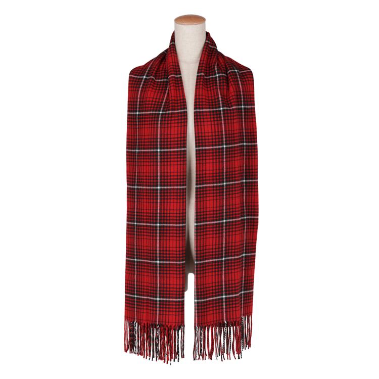 カシミヤタッチストール オンブレチェック レッド【ロフト限定】 オンブレチェック/レッド