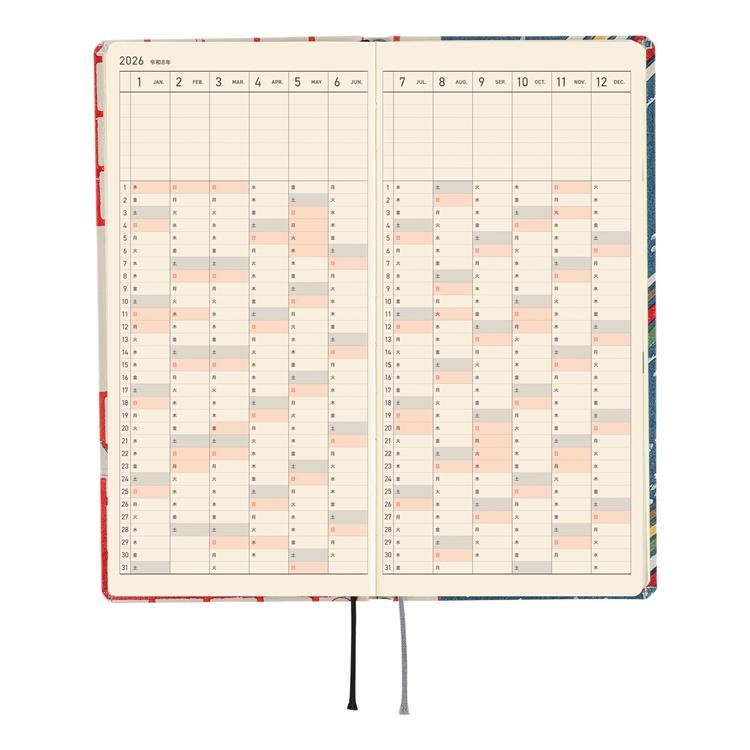 2026年4月始まり weeks 芸艸堂 美術海(あおい鳩) ほぼ日手帳