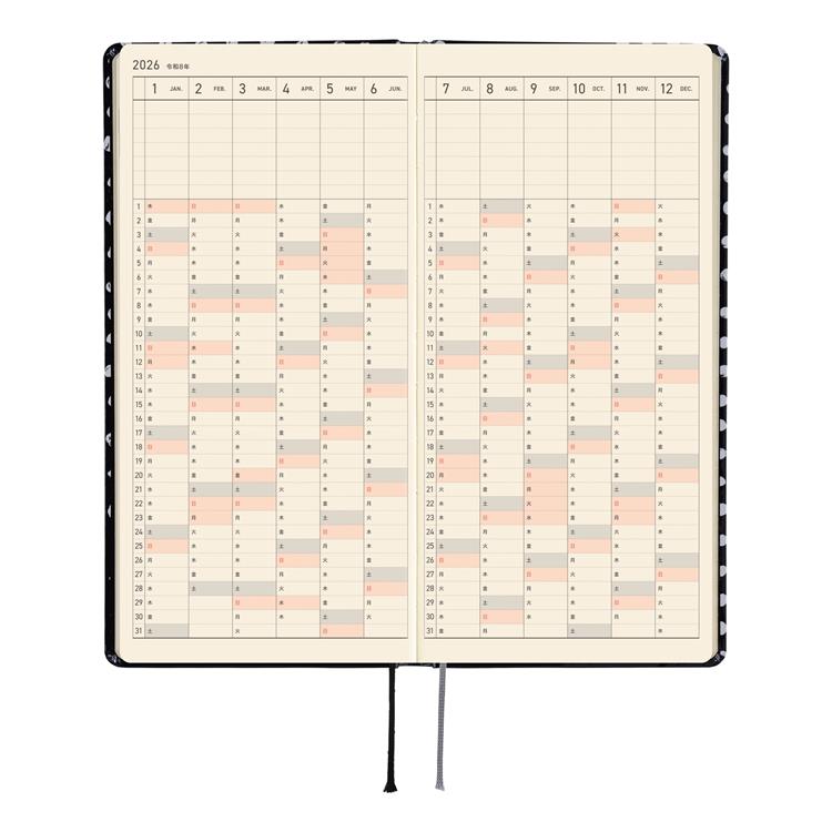 2026年4月始まり weeks 松林誠 dot ほぼ日手帳