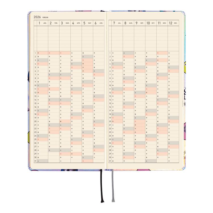 2026年4月始まり weeks キャンディーストリッパー DOG&CAT RANDOM ほぼ日手帳