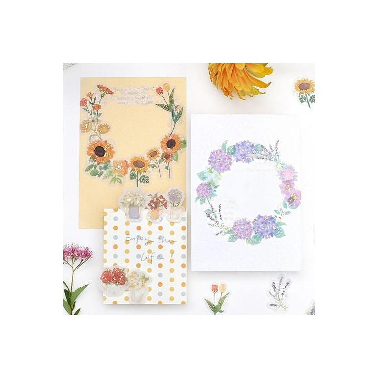 フレークシール 花と花瓶 ステーショナリー ロフト公式通販サイト Loft