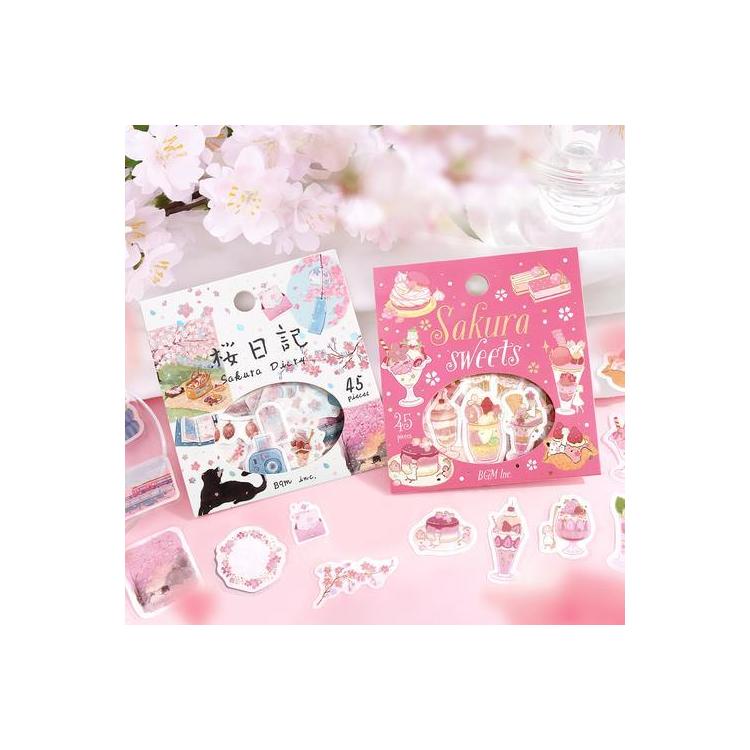 春柄 フレークシール 桜 sweets 桜 sweets