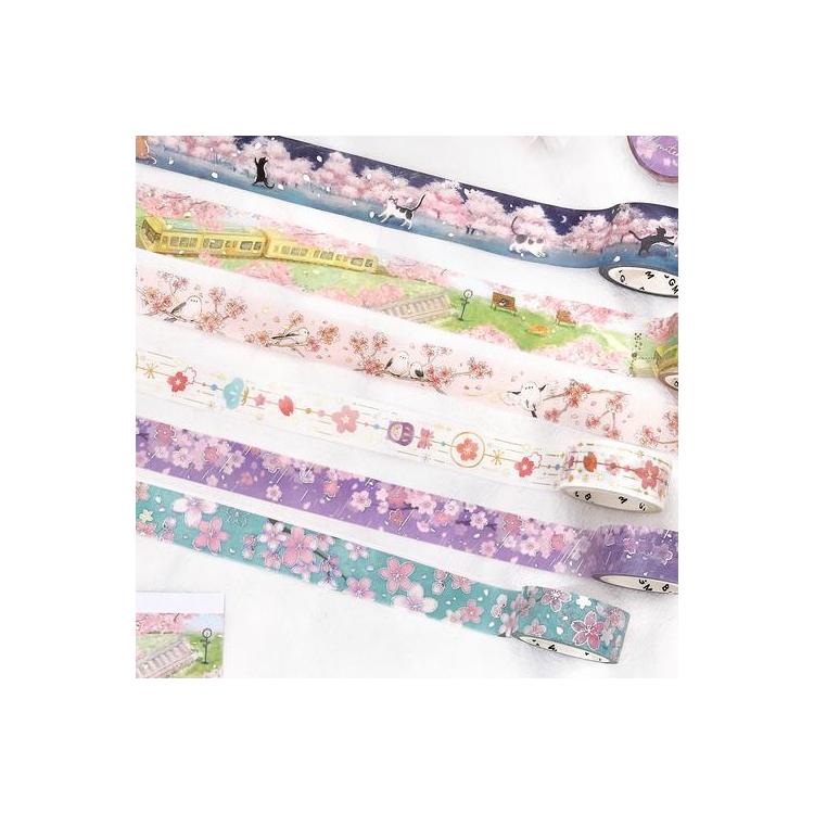 春柄 マスキングテープ 桜咲く電車通り 桜咲く電車通り