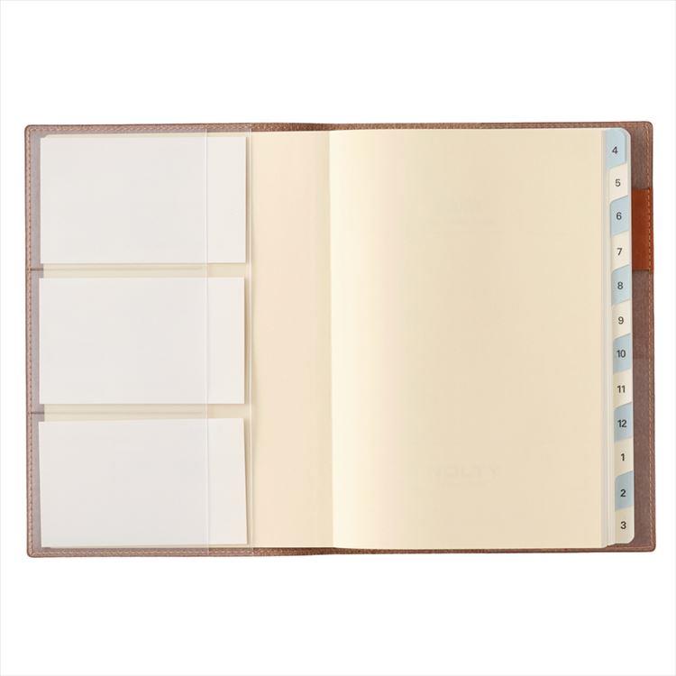 2026年4月始まり手帳 月間 B6 NOLTY キャレル1 キャメル キャメル