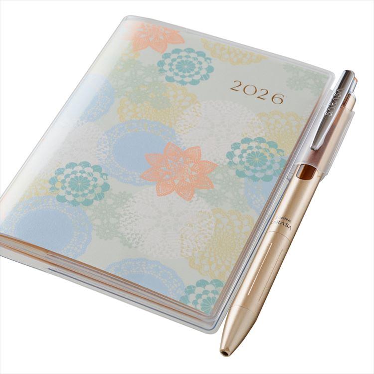 2026年4月始まり手帳 月間 B7 ペイジェム リュミエール 日曜始まり ミント ミント