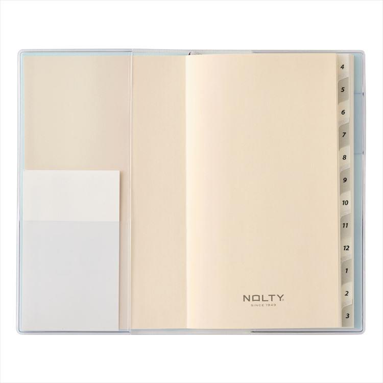 2026年4月始まり手帳 月間 B7 NOLTY スリム-i 日曜始まり ブルー ブルー