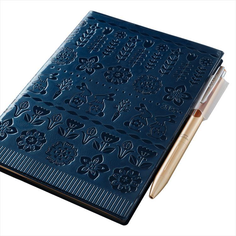 2026年4月始まり手帳 月間 B6 ペイジェム ファミリー ネイビー ネイビー