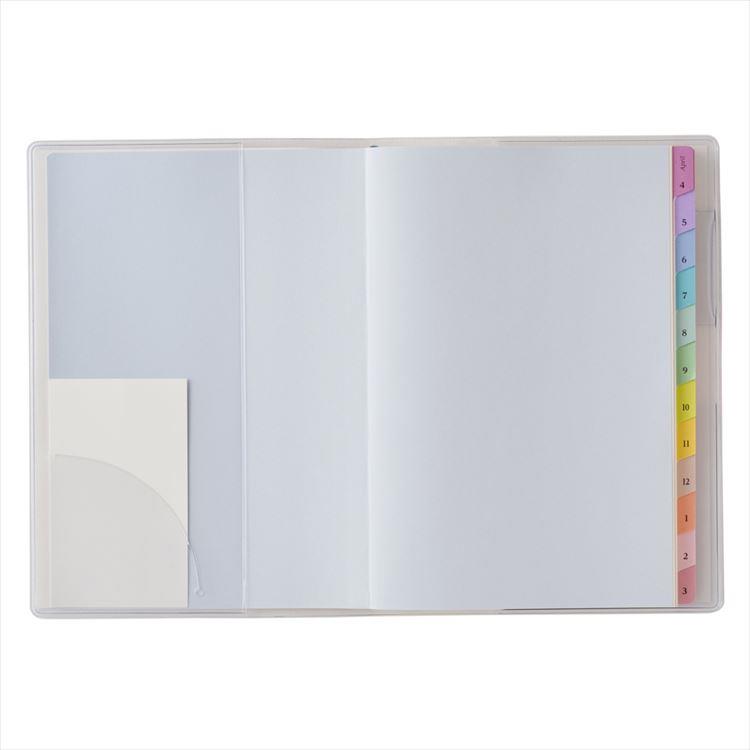 2026年4月始まり手帳 月間 B6 ペイジェム 週間方眼メモ ピンク ピンク