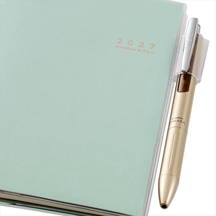 2027年1月始まり手帳 月間 A6 NOLTY アクセス 新書 グリーン グリーン