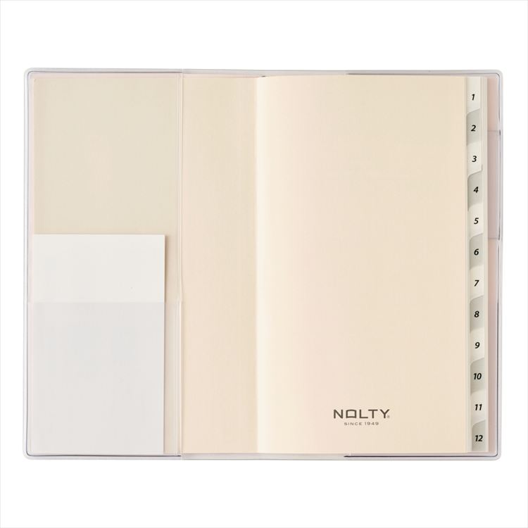 2027年1月始まり手帳 月間 B7 NOLTY 日曜 スリム ペールピンク ペールピンク