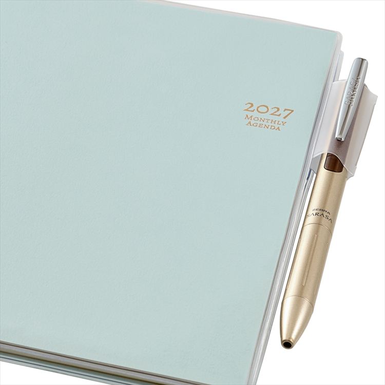 2027年1月始まり手帳 月間 B6 NOLTY 日曜 ブルー ブルー