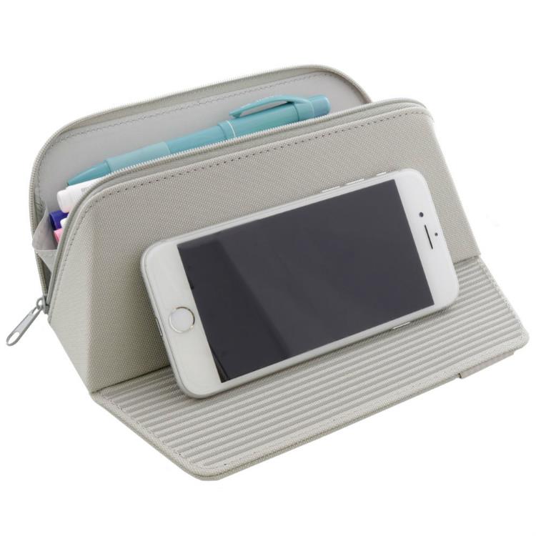 スマホが立てられるペンケース ｓｍａｎｄ グレー グレー ステーショナリー ロフト公式通販サイト Loft