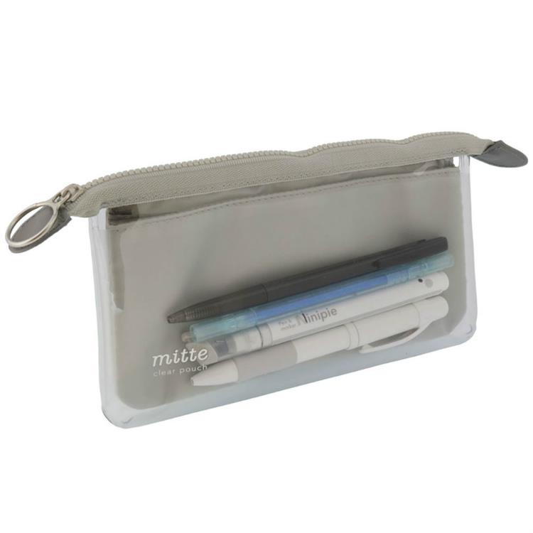 クリアポーチ ミッテ フラットタイプ ライトグレー ライトグレー
