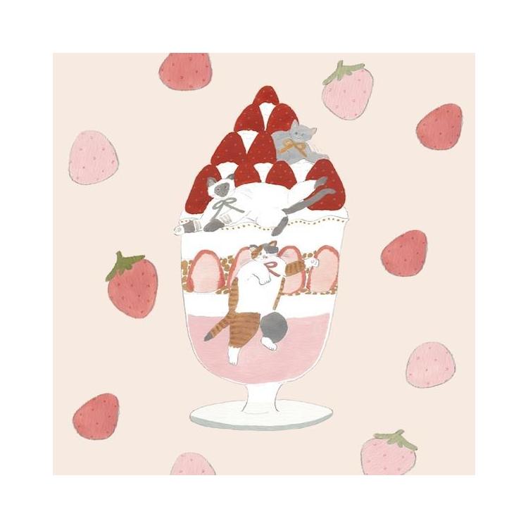 おりがみメモ トビマツショウイチロウ いちごスイーツ いちごスイーツ