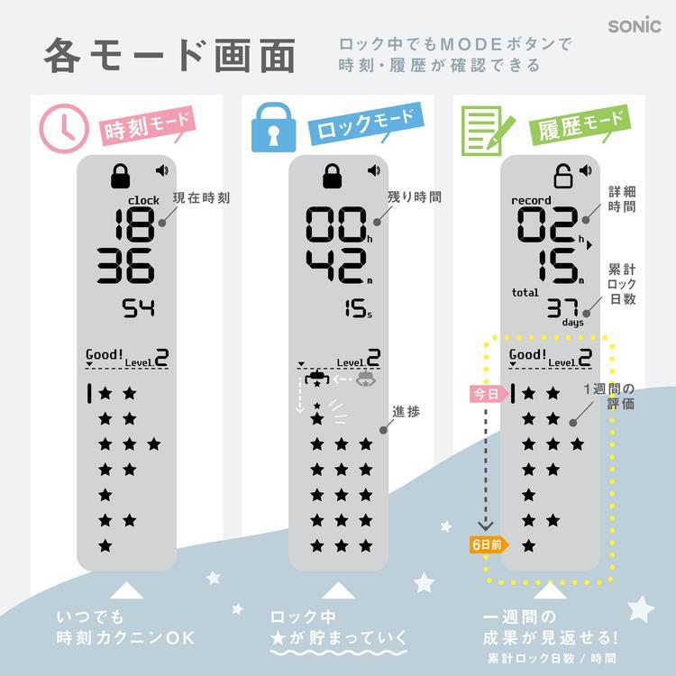 デジトックス チリツモ タイムロックケース バイオレット バイオレット