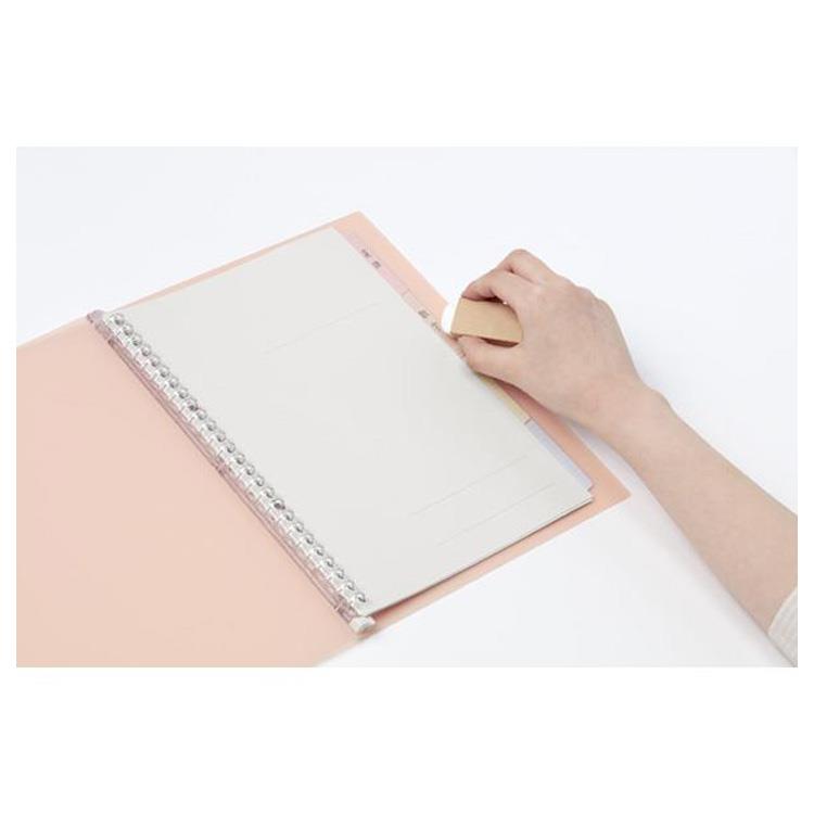 バインダー B5 カケセル クリア ライトピンク ライトピンク