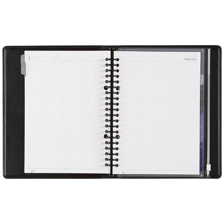 2026年1月始まり 月間 A5 ジウリス+ダイアリー ディープブラウン ディープブラウン