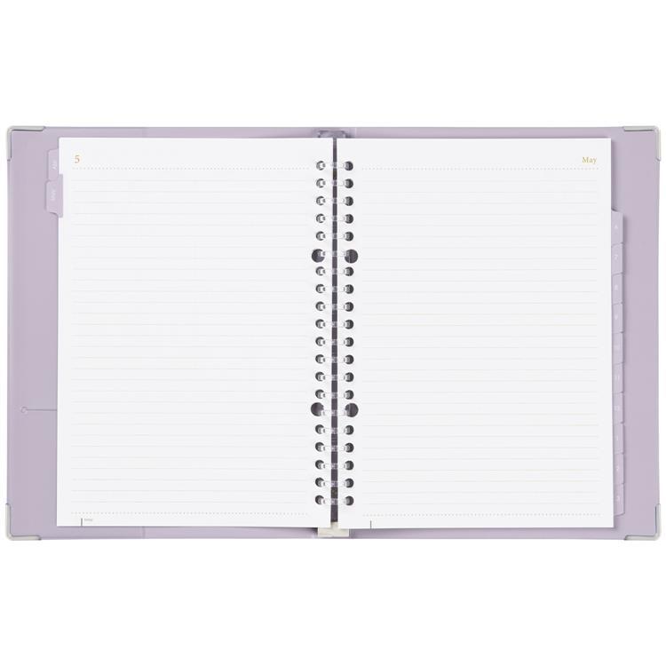 2026年4月始まり 月間 A5 ユアンスダイアリー ライトパープル ライトパープル