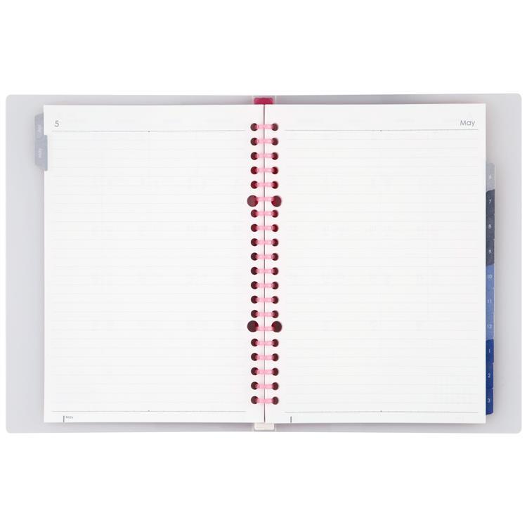 2026年4月始まり 月間 A5 ノート・デ ダイアリー ピンク ピンク