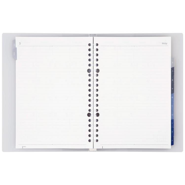 2026年4月始まり 月間 A5 ノート・デ ダイアリー クリア クリア