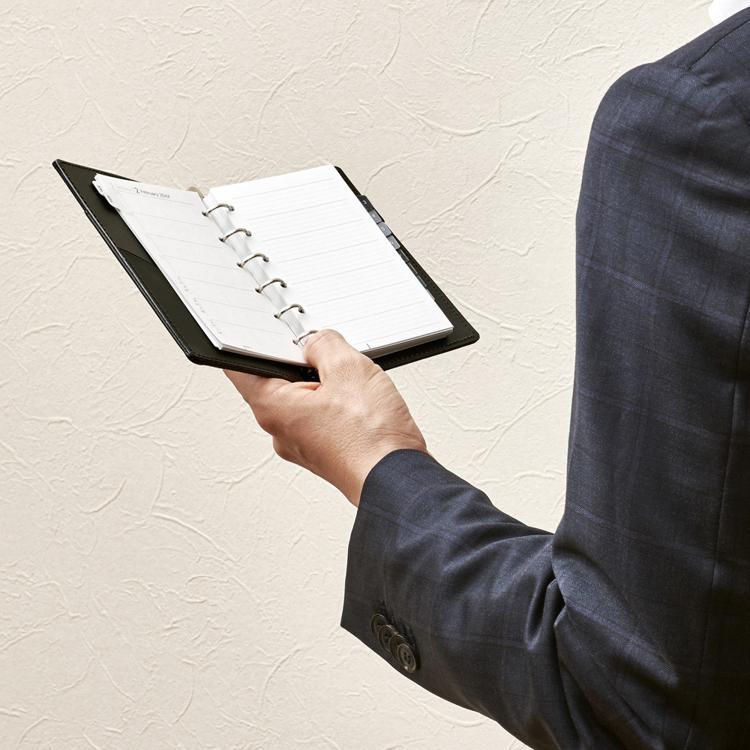 2026年1月始まりシステム手帳用リフィル ミニ6 週間レフト データプラン 月間+週間