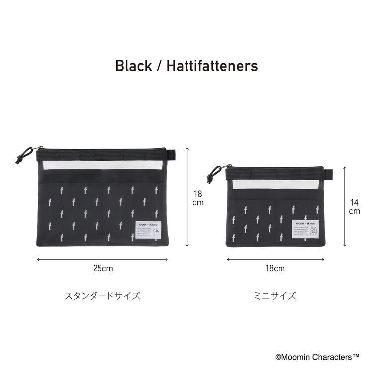 ムーミン×クレイド メッシュキャリーポーチ ブラック ニョロニョロ ブラック ニョロニョロ