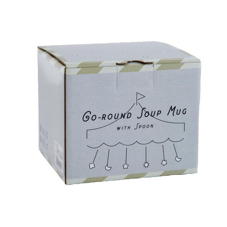 スープマグ Go-round 385ml ベージュ×レッド ベージュ×レッド