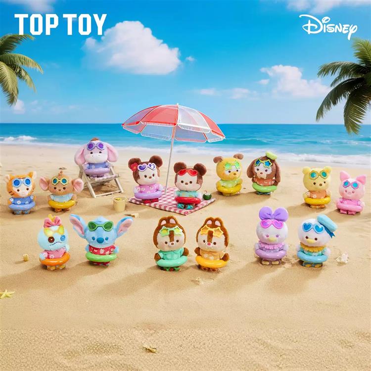 TOPTOY ディズニー 夏の浮き輪シリーズ ぬいぐるみキーホルダー