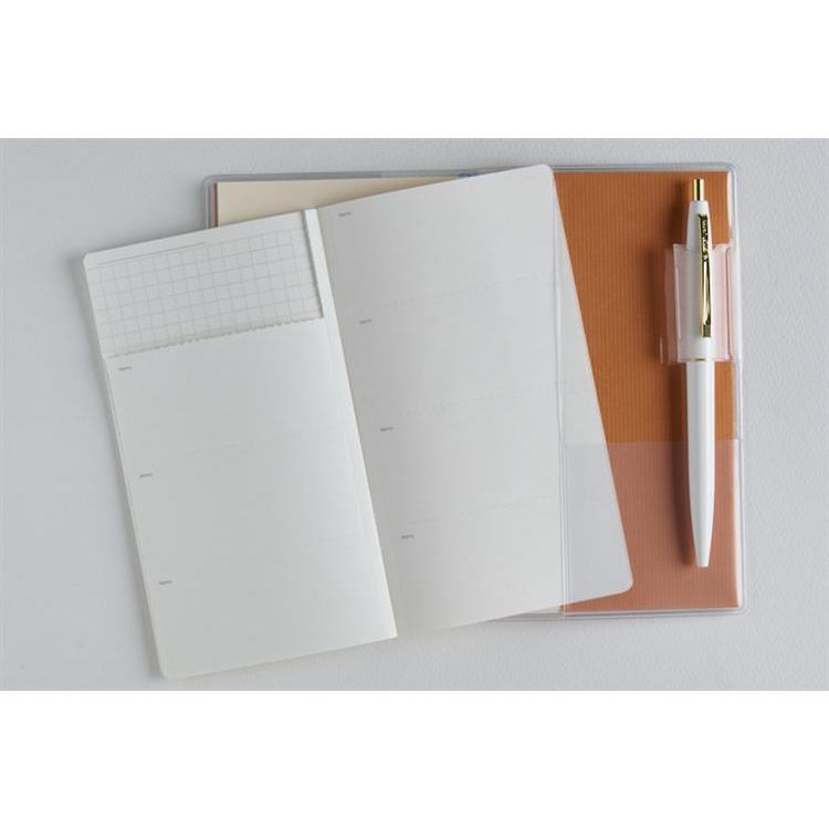 2026年3月始まり手帳 月間 B7 リベルインデックス8 月曜始まり(668)タンジェリン・オレンジ