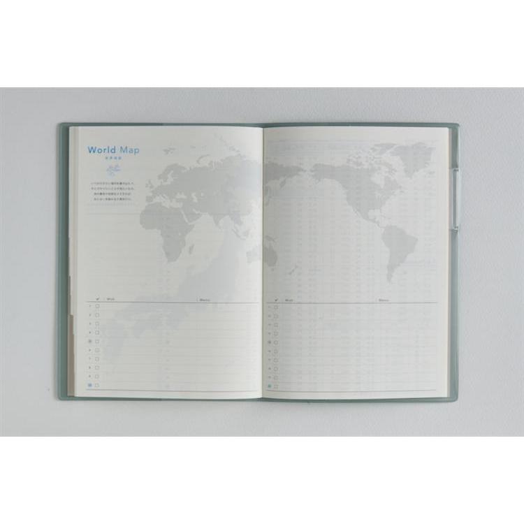 2026年3月始まり手帳 月間 B6 トリンコ2(713)ダルブルー ダルブルー