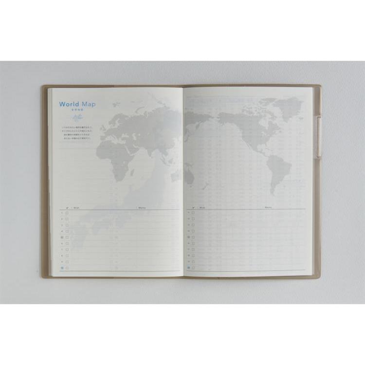 2026年3月始まり手帳 月間 B6 トリンコ2(714)グレージュ グレージュ