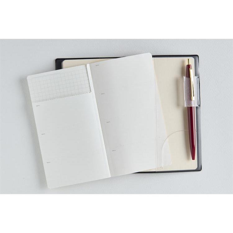 2026年3月始まり手帳 週間レフト B7 ニューダイアリーアルファ1(814)黒