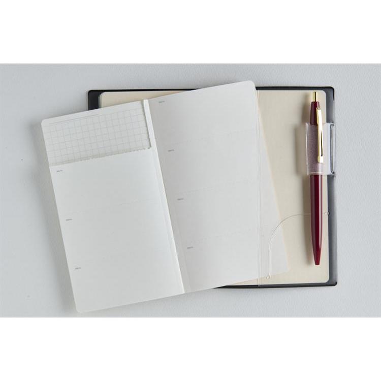 2026年3月始まり手帳 週間ブロック B7 ニューダイアリーアルファ4(816)黒