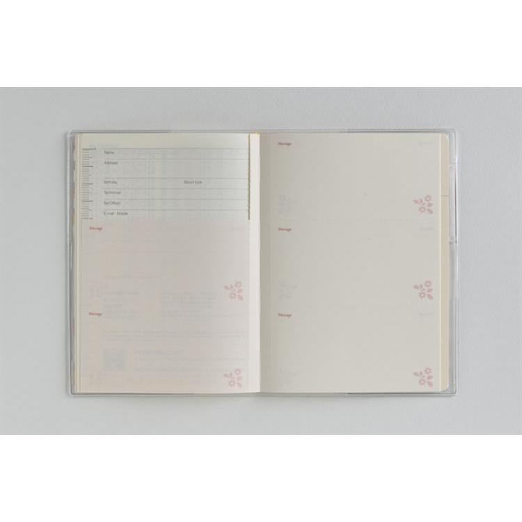 2026年2月始まり手帳 月間 A6 ラフィーネ3(877)