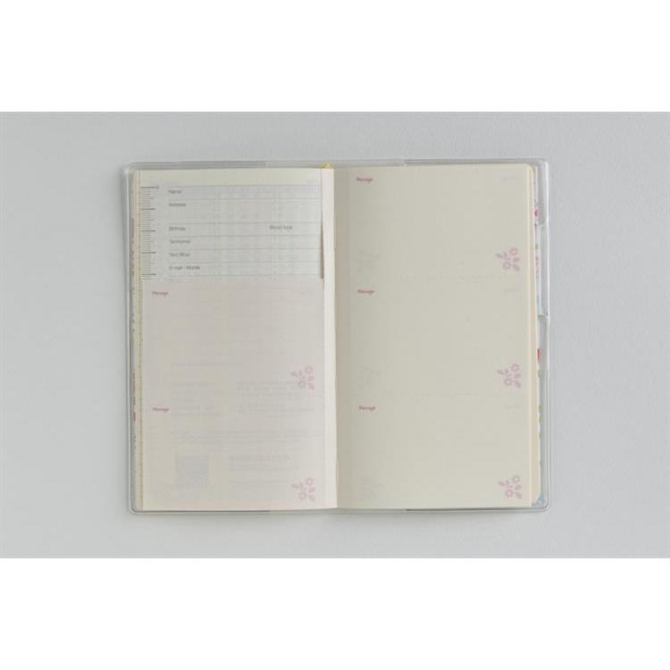 2026年2月始まり手帳 月間 B7 ラフィーネスリム1(895)