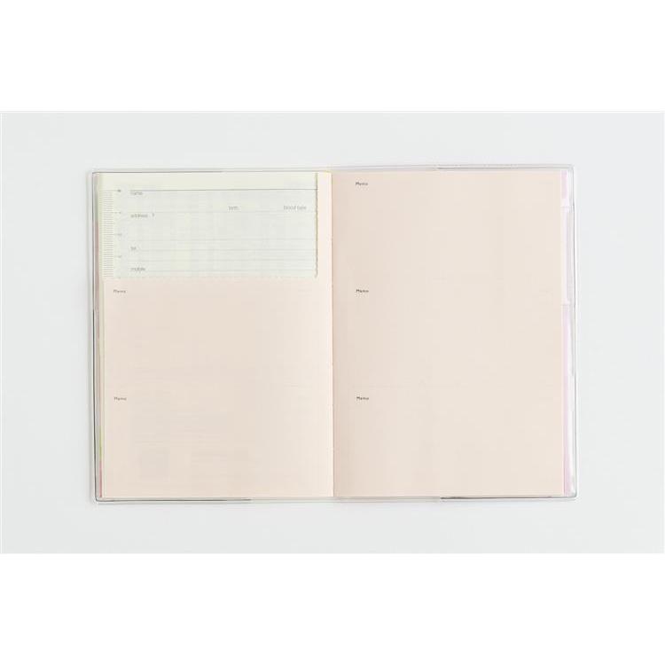 2026年12月始まり手帳 月間 A6 ミアクレールコケット3 ピンク