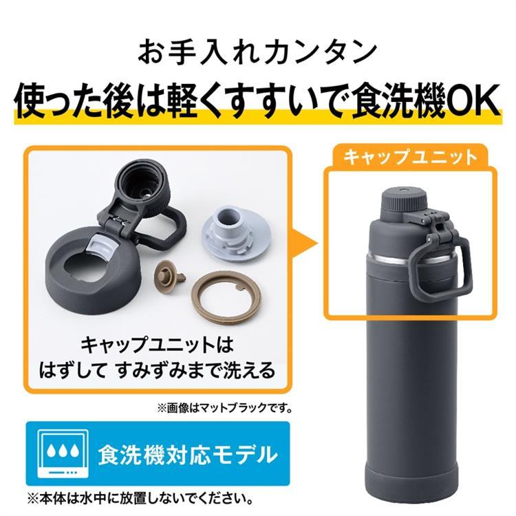 限定品 UNION FORCE STRONGER T.RICEモデルサイズML 真空断熱スポーツボトル 750ml FJU-751 アイボリーホワイト サーモス